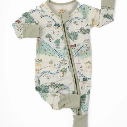 Hundred Acre Woods Bamboo Zippered Sleeper – Little Crowns & Capes