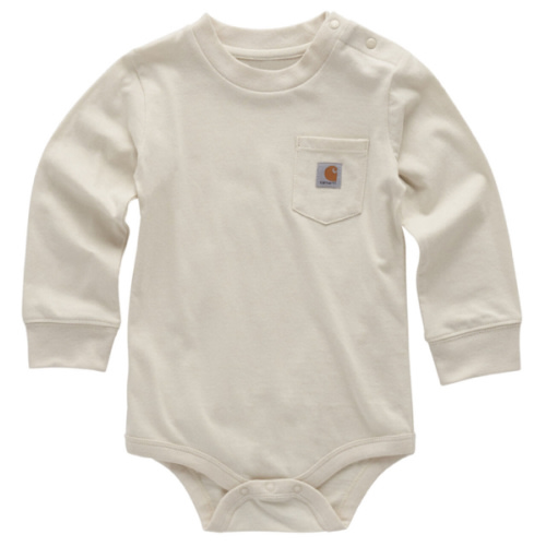 Carhartt Infant Boys' Logo Long Sleeve Snap Onesie