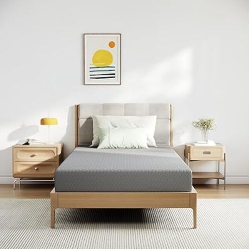 Novilla Twin Mattress for Kids, 5 Inch Twin Size Mattresses with Gel-Infused Memory Foam & Pressure-Relieving Foam for Cool Touch & Edge Support Mattress in a Box CertiPUR-US Certified