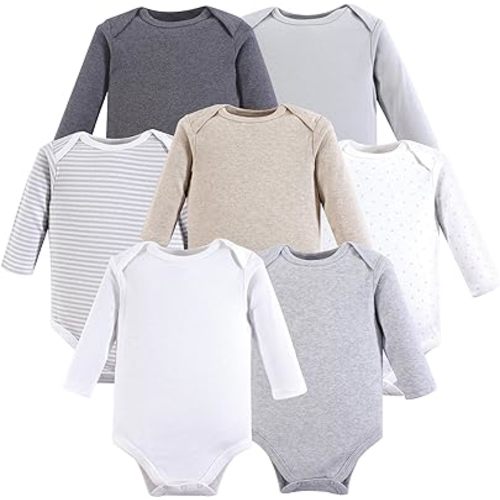 Hudson Baby baby-girls Cotton Long-sleeve Bodysuits