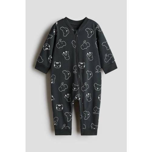 PATTERNED PAJAMA JUMPSUIT