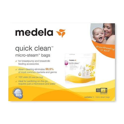 3 Boxes of Medela Quick Clean Micro-Steam Bags. 5 Bags per Box