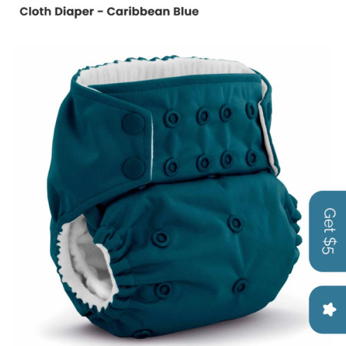 Rumparooz Stay Dry G3 One Size Pocket Cloth Diaper - Caribbean Blue
