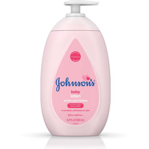 JOHNSON'S Moisturizing Baby Lotion with Coconut Oil, Hypoallergenic 16.90 oz