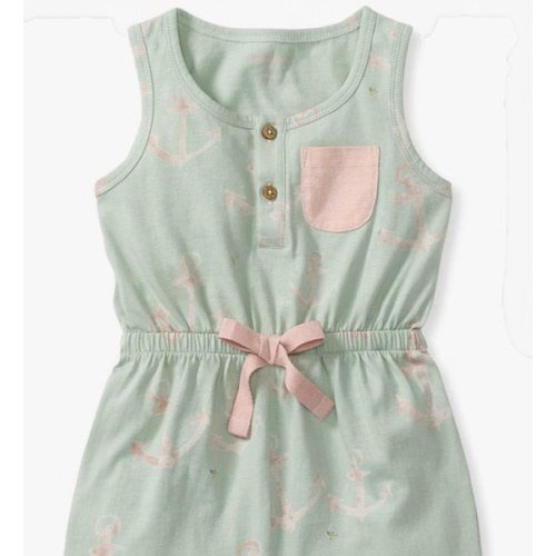 Burt's Bees Baby Girls Romper, Organic Cotton One-piece Shortall Outfit