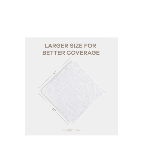 Hooded Baby Towels - 6 Layers, Pack of 2