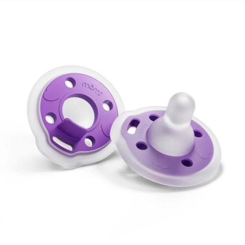 mōmi babypace pacifier 2-set -purple