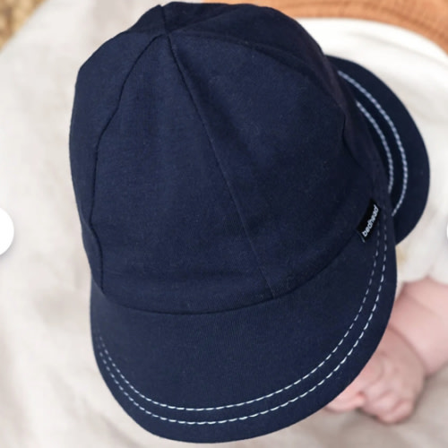 Bedheads Hats - Legionnaire Hat with Strap - Navy - S