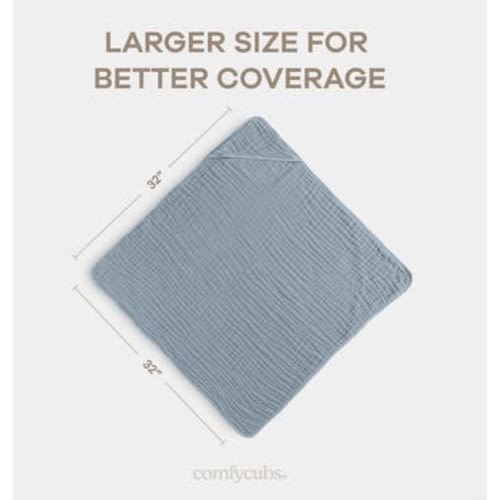 Hooded Baby Towels - 6 Layers, Pack of 2