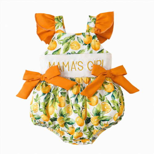 JUMEYU Plain Newborn Bodysuit Princess Infant Baby Girls Bodysuit & Short Sleeve Romper Set 0 3 6 9 12 18 24 Months (Orange,12-18 Months)