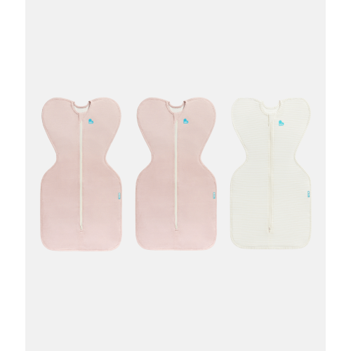 Swaddle Up Starter Bundle 0.2 TOG | Blush | Tan Stripe