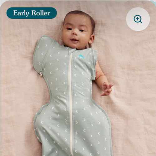 Swaddle Up™ Early Roller Transition Bag 1.0 TOG Cotton Olive Moon – Love to Dream US