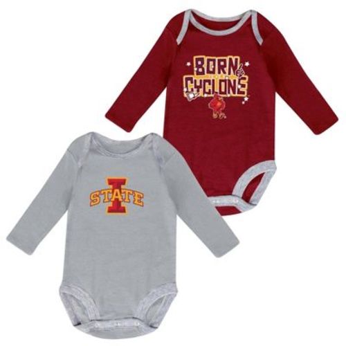 NCAA Iowa State Cyclones Boys' 2pk Long Sleeve Bodysuit