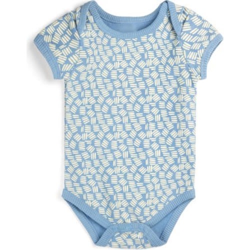 Organic Cotton Short Sleeve Bodysuit, 0-3M