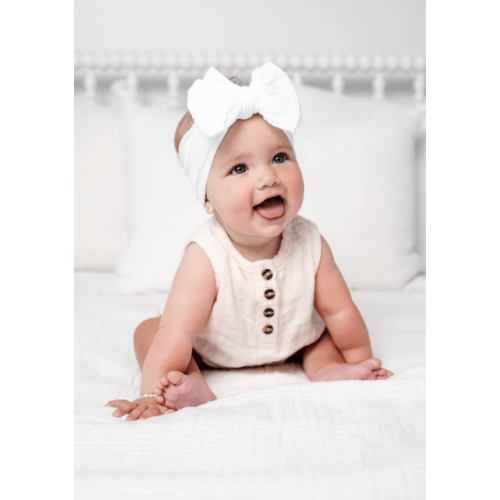 Cable Knit Headband - White