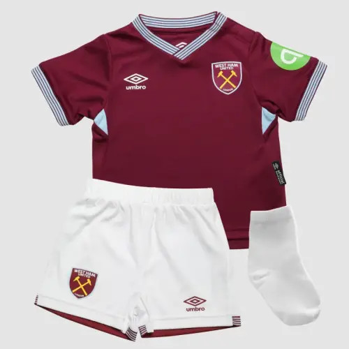 West Ham 25/26 Baby Home Kit With Custom Printing