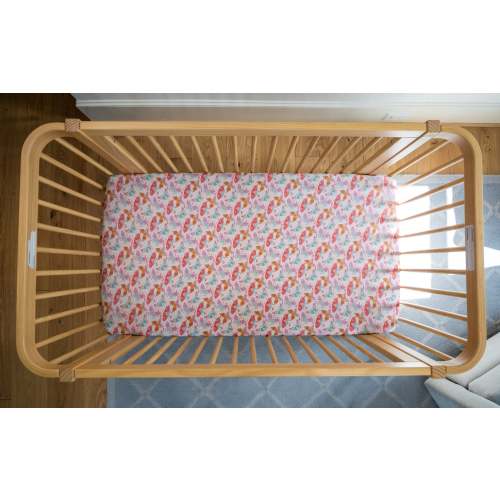 Lyocell Crib Sheet | Midnight Butterfly Garden