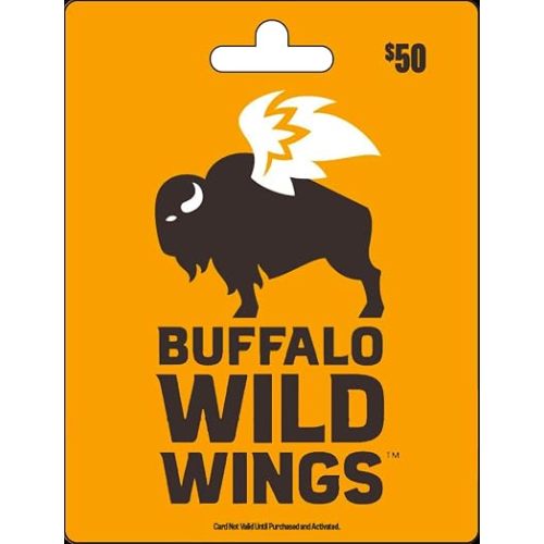 Buffalo Wild Wings Physical Gift Card - $50