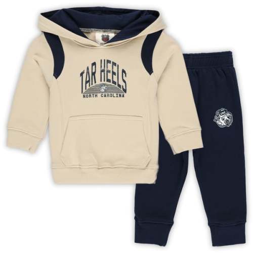 Infant Wes & Willy North Carolina Tar Heels Colorblock Pullover Hoodie and Sweatpants Set