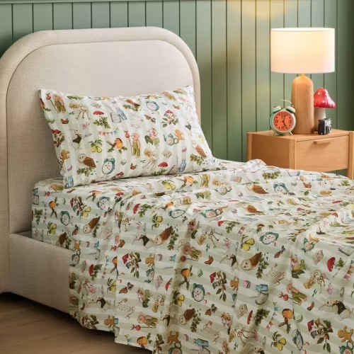 Adairs Kids - Fleur Harris Faraway Tree Sage Stripe Sheet Set | Adairs