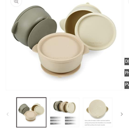 Suction Bowls with Lids(3 Pack) – PandaEar