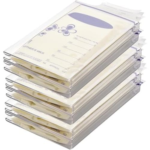 6-Pack Freeze Flat Breast Milk Storage Bag |Breastmilk Freezer Flattener Kit Make Mother's Milk Bags Organizer Even to Save Refrigerator Space | Fit 3 4 5 6oz