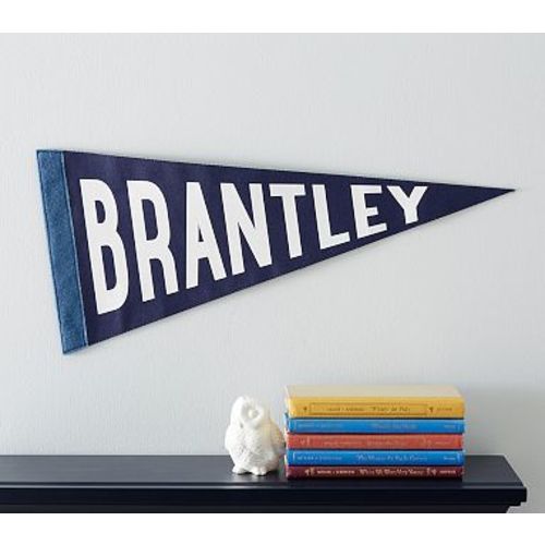Personalized Pennant Flag, Navy