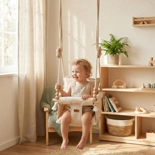 Canvas Baby Swing