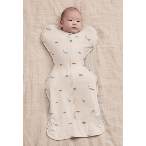 Swaddle Up™ 1.0 TOG Cotton Cream Dino Snore
