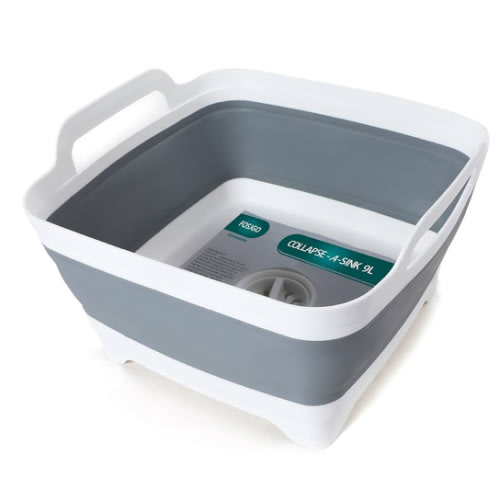 Collapsible Dish Basin with Drain Plug