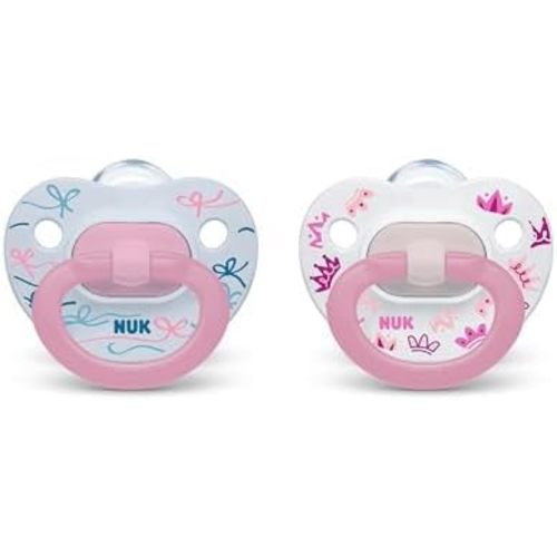 NUK Comfy Orthodontic Pacifiers for 0-6 Months – BPA-Free, 5-Pack, Soft & Durable Design for Baby Comfort (Pack of 12)