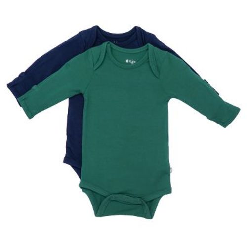 2-Pack Long Sleeve Bodysuit in Emerald and Navy