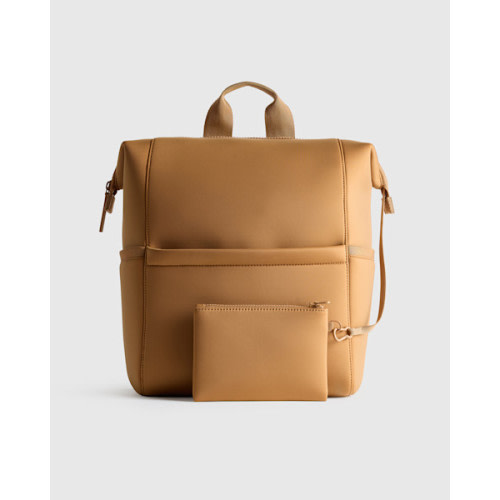 All-Day Neoprene Diaper Backpack in Black