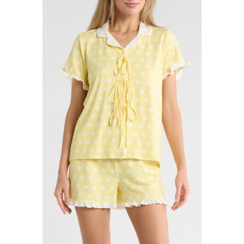French Connection Polka Dot Tie Short Pajamas | Nordstromrack