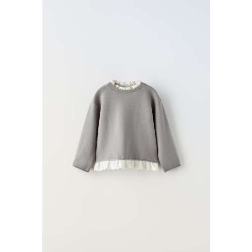 MIXED KNIT SWEATEREMBROIDERED KNIT SWEATERRIBBED KNIT LEGGINGS