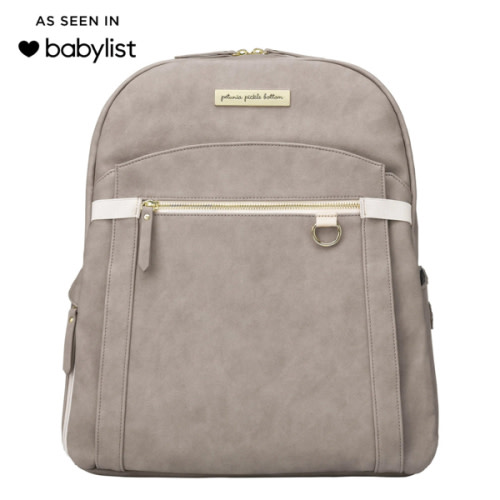 2-in-1 Provisions Breast Pump & Diaper Bag Backpack in Grey Matte Leatherette