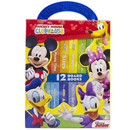 Disney Junior Mickey Mouse Clubhouse - My First Library Board Book Block 12-Book Set - PI Kids
