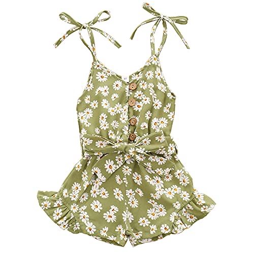 Tikoubabe Toddler Girl Clothes Baby Summer Cute Halter Romper 6 Months to 5 Years Old