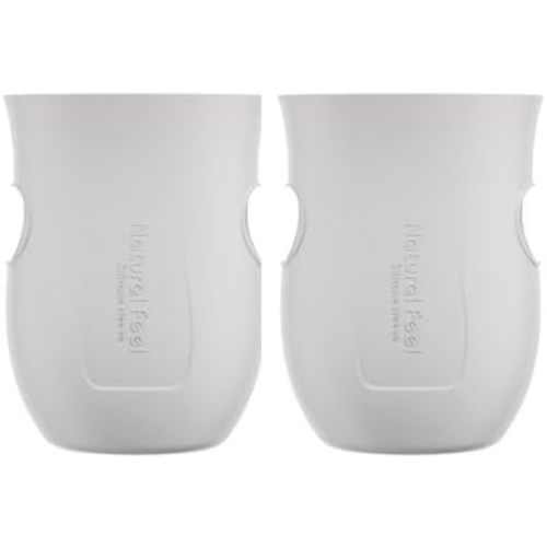 Gulicola Glass Baby Bottle Silicone Sleeves, White, 5 oz - 2pks