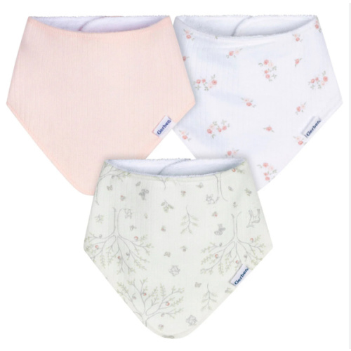 3-Pack Baby Girls Deer Bandana Bib – Gerber Childrenswear