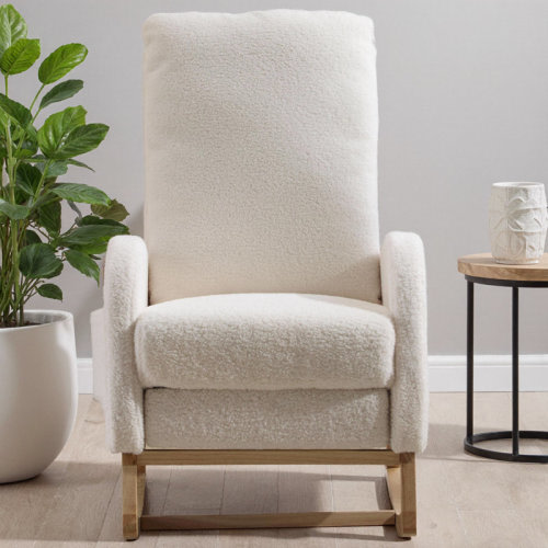 Isabelle & Max™ 24.8" Wide Modern Upholstered Arms Nursery Rocking Accent Chair & Reviews | Wayfair