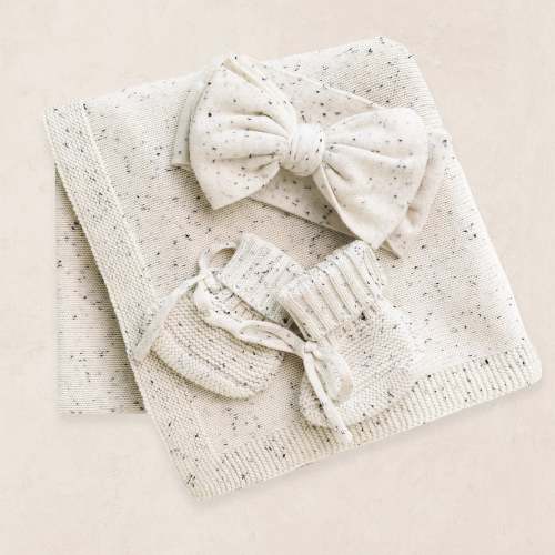 Knit Headband Bundle - Cream Speckle