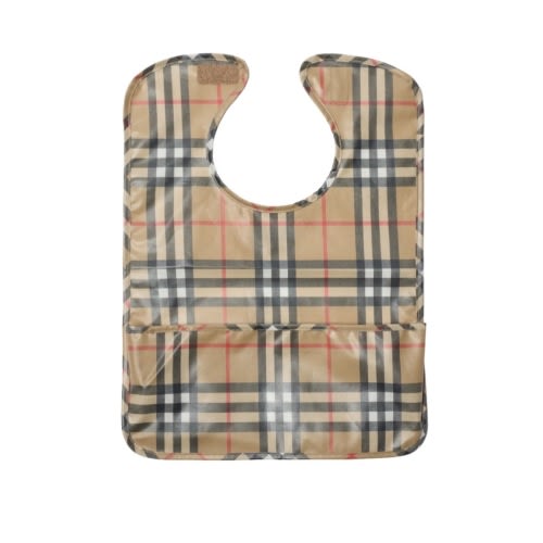 Check Coated Cotton Bib, One Size