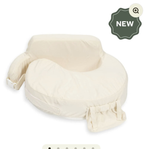 Super Deluxe Oat Nursing Pillow with 100% Organic Cotton Cover