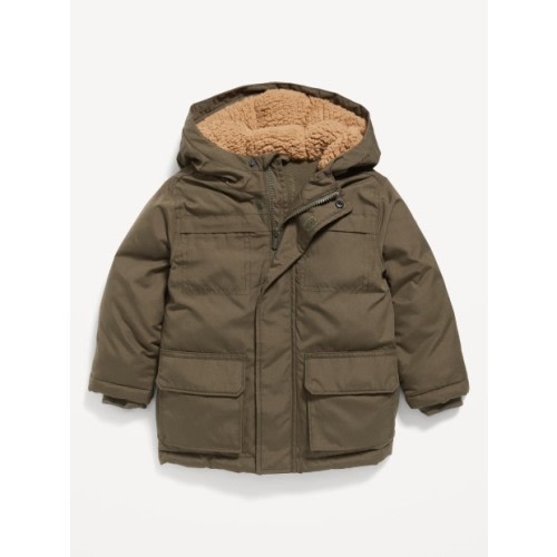 Old Navy Hooded Zip-Front Water-Resistant Jacket for Toddler