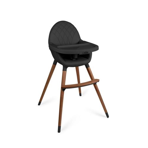 Convertible High Chair for Babies, Toddlers, Kids & Children - Wooden Highchair with Adjustable Height & Dishwasher Safe Tray - Wood Feeding & Dining Chair - Converts to Booster Seat - KoolaBaby