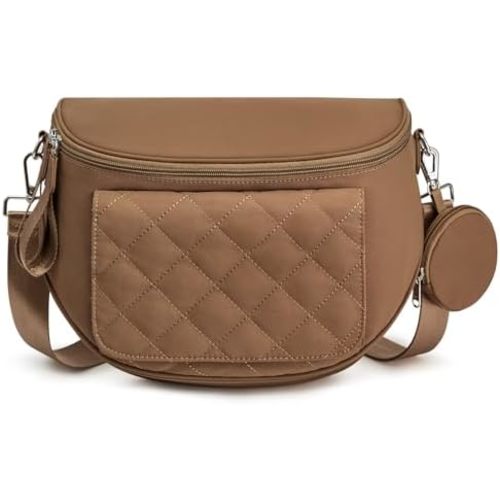 G4Free Small Diaper Bag with Portable Changing Pad Nylon Crossbody Purse Bum Bags with Wipe Pocket Women