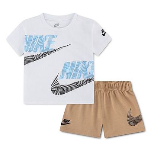 Baby Boys Nike Relaxed Short Sleeve Jersey T-shirt & Shorts 2-Piece Set