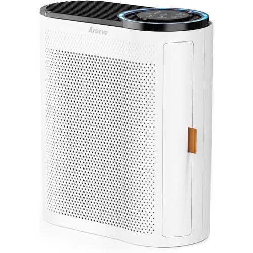 AROEVE Air Purifiers for Home with Air Quality Sensors and Auto-AP04(White)