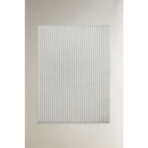 STRIPED CHIFFON BABY BLANKET - Blue | ZARA United States